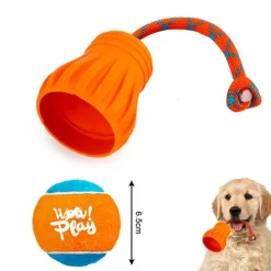 Aktivitetslegetøj Til Hunde|All For Paws Hundelegetøj^All For Paws AFP Apporteringslegetøj m. tennisbold