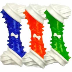 Tandrensende Legetøj|Hvalpelegetøj^All For Paws AFP Dental Bone Gummilegetøj