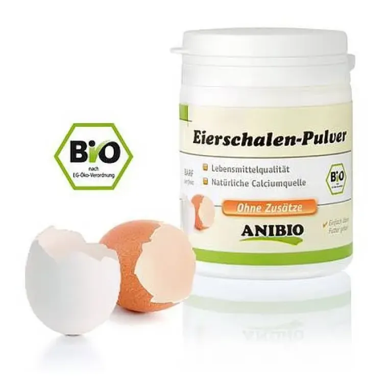 Fodertilskud^Anibio Calcium + Æggeskal Pulver | 320g