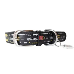 Hundehalsbånd^Collar/WauDog Batman halsbånd | m. QR-Tag | OUTLET