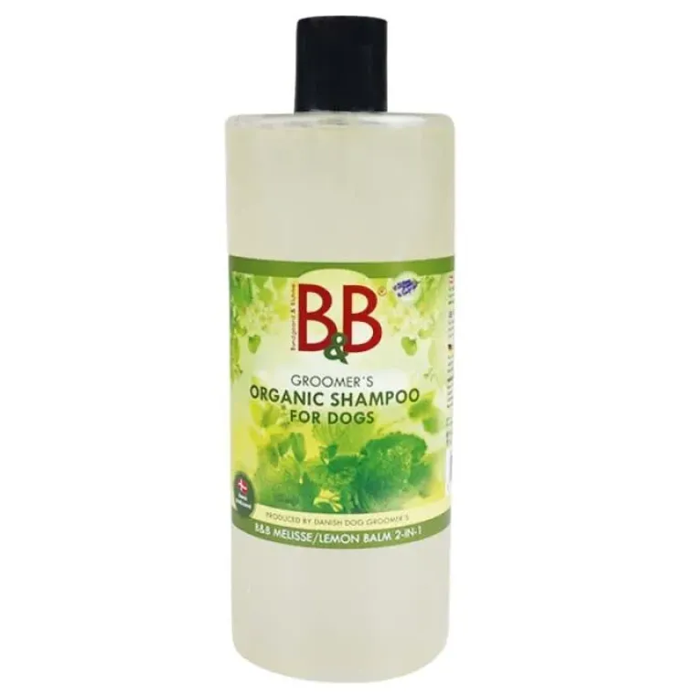 Hvalpeshampoo|Miljøvenlige, Bæredygtige & Øko Produkter^B&B Økologisk Hundeshampoo m.m. B&B Melisse balm 2-in-1 | Økologisk Hundeshampoo