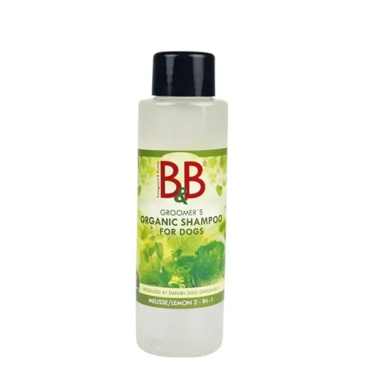 Hvalpeshampoo|Miljøvenlige, Bæredygtige & Øko Produkter^B&B Økologisk Hundeshampoo m.m. B&B Melisse balm 2-in-1 | Økologisk Hundeshampoo