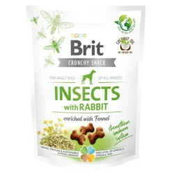 Godbidder Og Gnaveben^Brit Care Brit Crunchy Snack, Insects With Rabbit | 200g