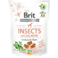 Godbidder Og Gnaveben^Brit Care Brit Crunchy Snack, Insects With Salmon|200g.