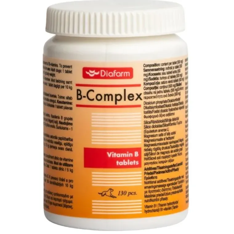 Fodertilskud^Diafarm B-vitaminer til hund