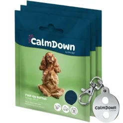 Helse Til Hunde|Hundetegn^Kruuse CalmDown by ® Hundetegn m. beroligende knap