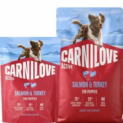 Hundemad|Hvalpefoder^Carnilove Active Dog Salmon & Turkey, Puppy All Breeds | Tørfoder