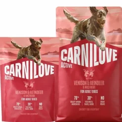 Hundemad^Carnilove Active Dog Venison, Reindeer & Wild Boar, Adult All Breeds | Tørfoder