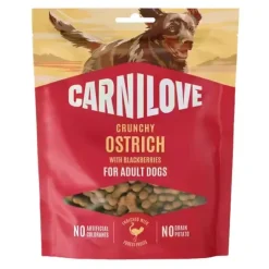 Godbidder Og Gnaveben^Carnilove Crunchy Snack, Ostrich with Blackberries | 200g