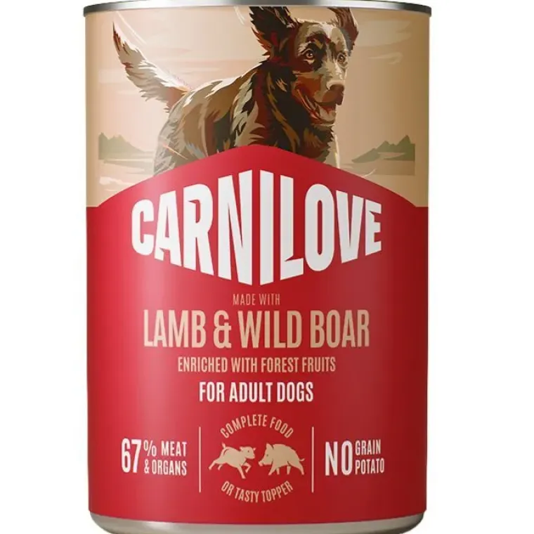 Hundemad^Carnilove Dog Can Paté, Lamb & Wild Boar | 400g