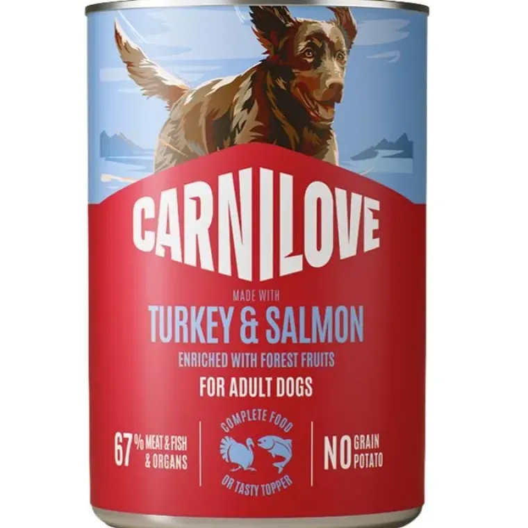 Hundemad^Carnilove Dog Can Paté, Salmon & Turkey | 400g