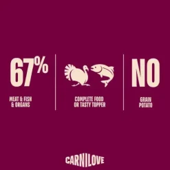 Hundemad^Carnilove Dog Can Paté, Salmon & Turkey | 400g