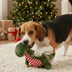 Julekurven|Plyslegetøj Til Hunde^Companion X'mas festival dinosaur