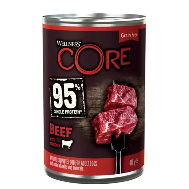 Hundemad|Single Protein & Foder & Godbidder^Wellness CORE CORE 95 All Breed Vådfoder | Singleprotein