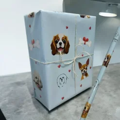 Gaveidéer Til Hundeelskeren|Konfirmationsgave^Cotonshoppen s gavepapir med hunderacer