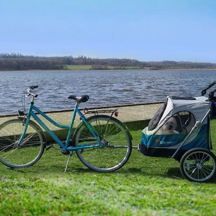 Hundeklapvogn^Petstro Cykeltilkobling til Aventura Hundeklapvogn