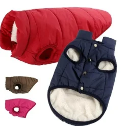 Efterårsklar|Hundetøj^FashionDoggy Dynevest med fleecefor | OUTLET