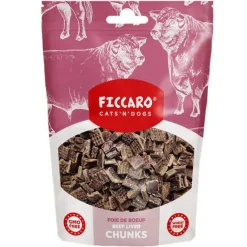 Hvalpegodbidder Og Gnaveben|Godbidder Og Gnaveben^Ficcaro Beef Liver Chunks | 100g