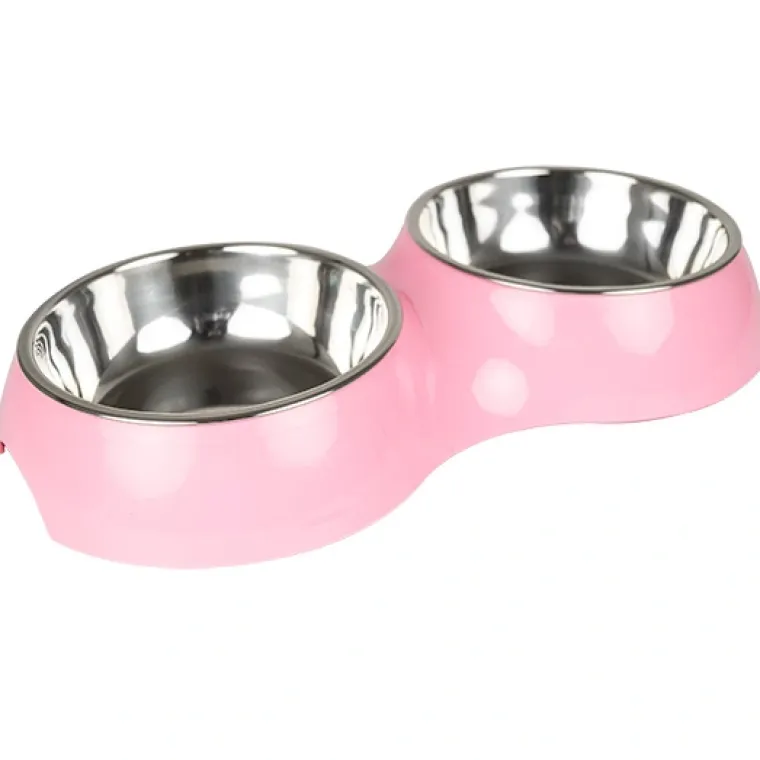 Hvalpe Accessories^Ollipet FRESH dobbelt madskål