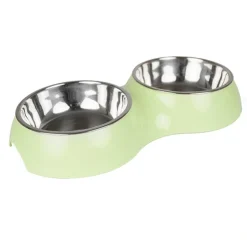 Hvalpe Accessories^Ollipet FRESH dobbelt madskål