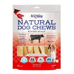 Godbidder Og Gnaveben^Frigera Natural Dog Chews Oksehovedbund | 250g
