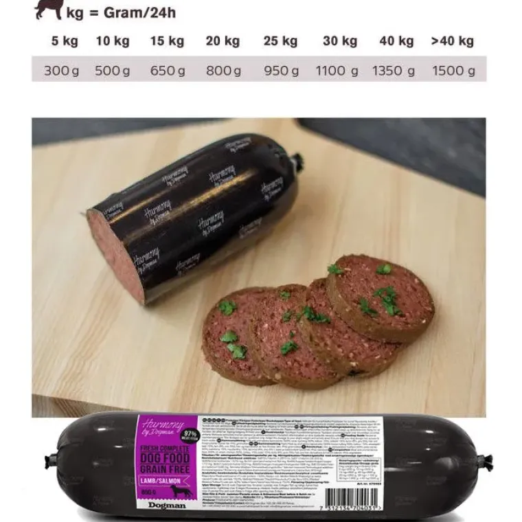 Hundemad^Dogman Harmony Kornfri Vådfoder 800g