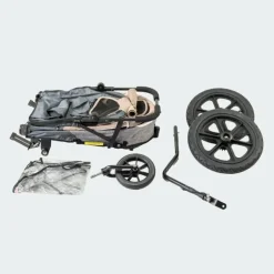 Hundeklapvogn^InnoPet Sporty Evolution hundeklapvogn og cykelvogn i et