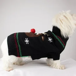 Julekurven^FashionDoggy Julesweater til hund | M. Rensdyr