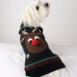 Julekurven^FashionDoggy Julesweater til hund | M. Rensdyr