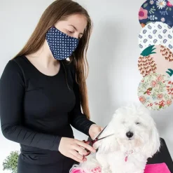 Pelsplejeredskaber|Hundetrimmere Og Klippemaskiner^Cotonshoppen Justerbar stof mundbind | 3 lags | OUTLET