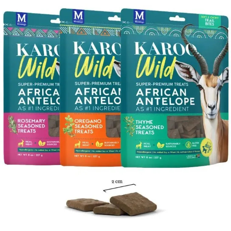 Godbidder Og Gnaveben^KAROO Wild Trail Bites Antilope | 227g