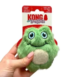 Plyslegetøj Til Hunde|Hvalpelegetøj^KONG Snuzzles Mini Frog