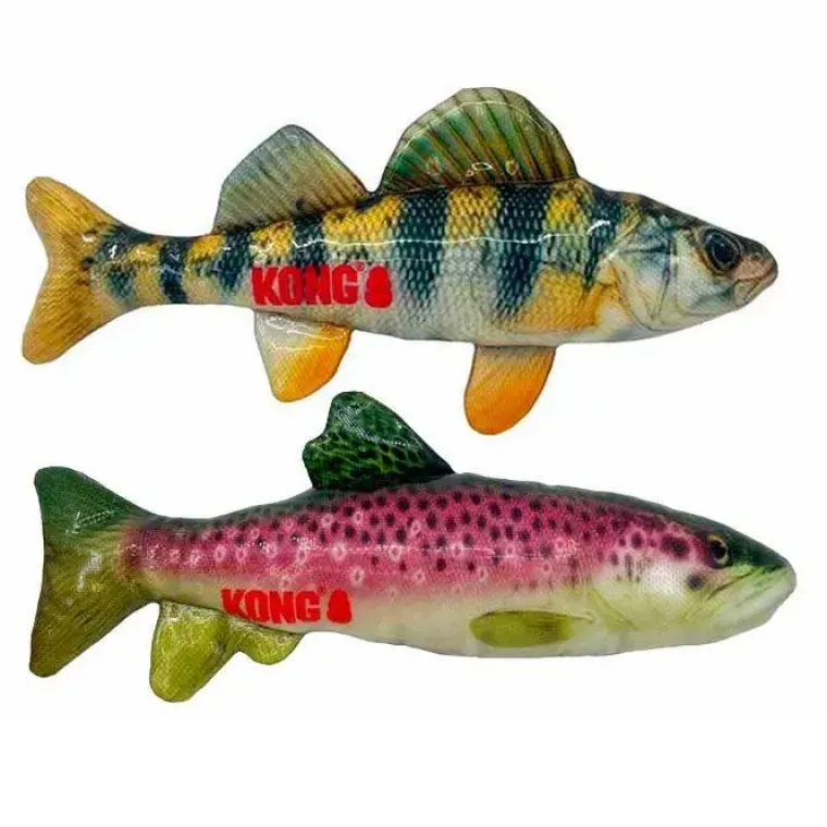 Vandlegetøj|Kong Hundelegetøj^KONG Wild Shieldz Fisk