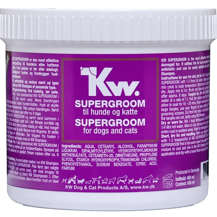 Hundeshampoo Og Hundebalsam^KW Supergroom, 450 ml.