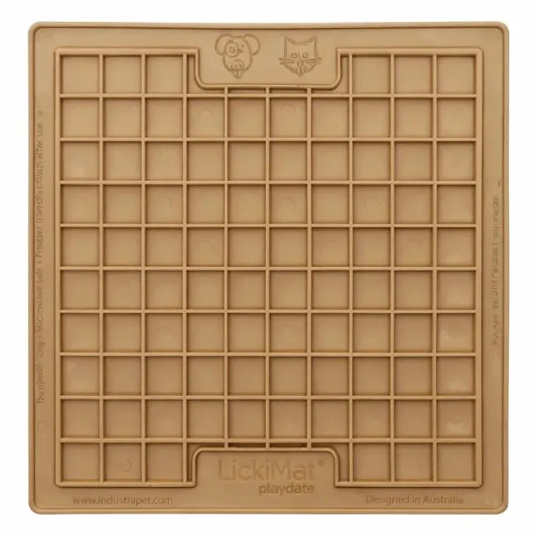 Snusemåtter/Slikkeplader^LickiMat Playdate Classic Kaffe