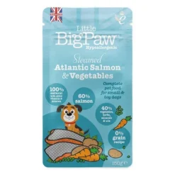 Hundemad^Little Big Paw Steamed Atlantic Salmon |Vådfoder 85g