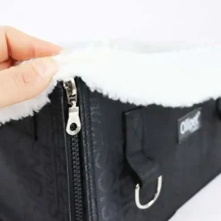 Autostol Til Hunde|Hundeferien^Ollipet Luksus biltaske m. lammeskind | 2 str. | OUTLET Beige