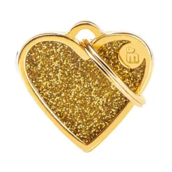 Valentine^MyFamily My Family | Hundetegn Hjerte m. glimmer