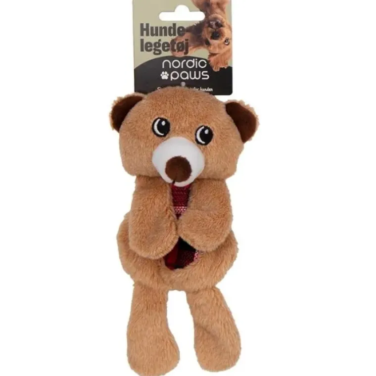 Plyslegetøj Til Hunde|Hvalpelegetøj^Nordic Paws Knitre bamser