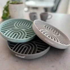 Snusemåtter/Slikkeplader^Ollipet Art Deco slikkeskål | 19 cm