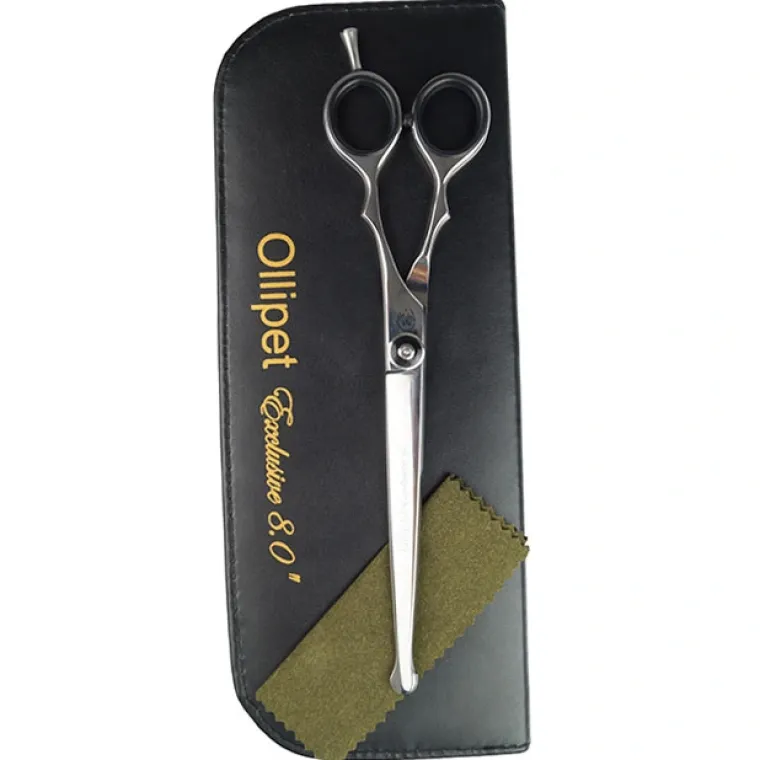 Pelsplejeredskaber^Ollipet Basic Groomingsaks | Afrundet spids 8"