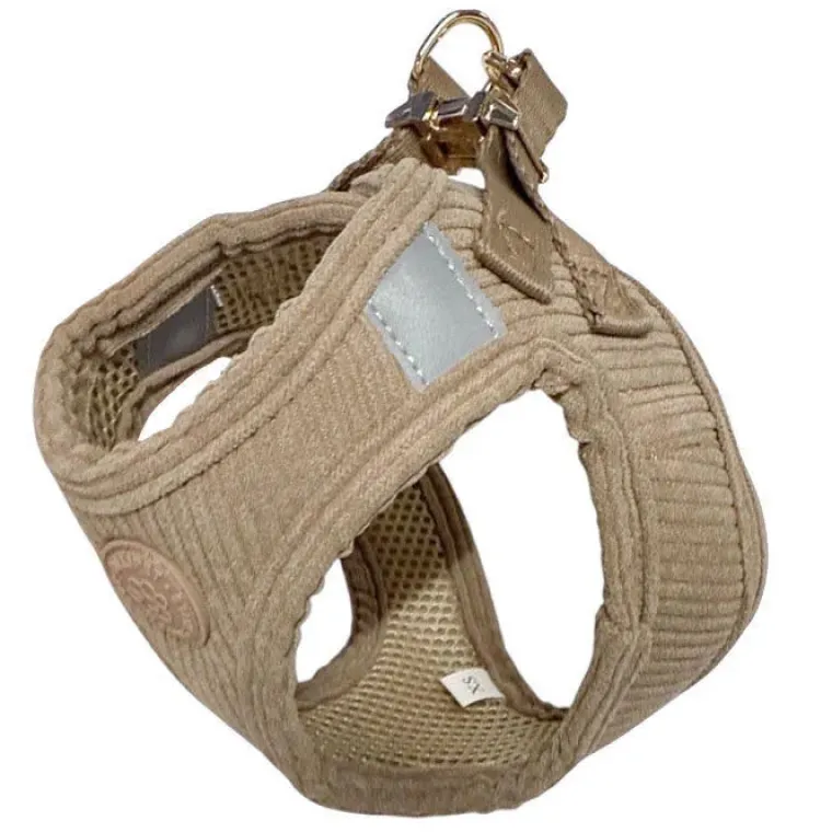Hundeseler|Hvalpesele Og Hvalpeliner^Ollipet Bijou Step-in hundesele | Fløjl Olive Green