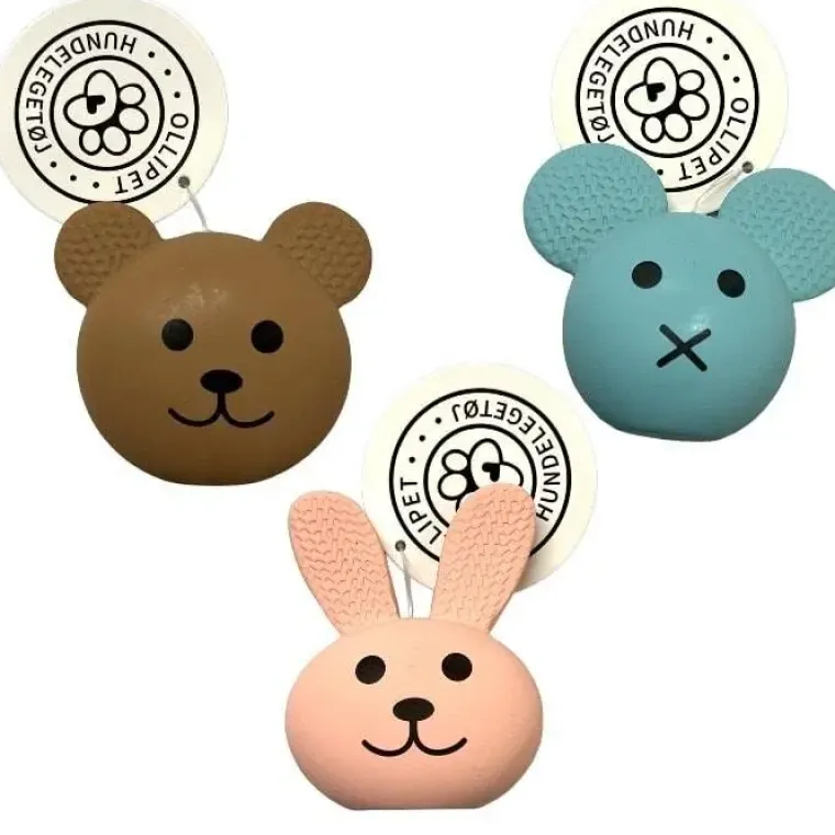 Ollipet Hundelegetøj|Legetøj Til Hvalpe^Ollipet Cute animal latex balls