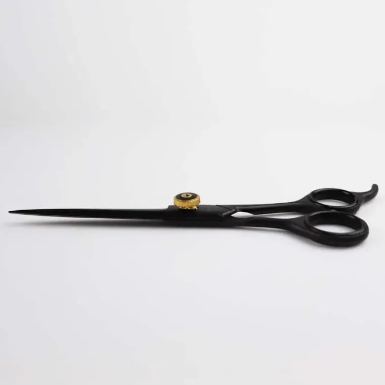 Pelsplejeredskaber^Ollipet Exclusive Black/Gold groomingsaks | 7,5"