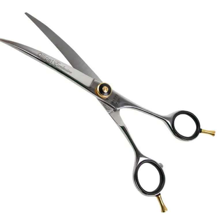 Pelsplejeredskaber^Ollipet Exclusive Buet groomingsaks7,5" | No. 771