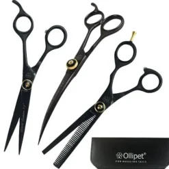 Pelsplejeredskaber^Ollipet Exclusive 3 piece saksesæt 7,5