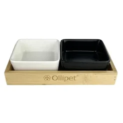 Artikler Til Hjemmet^Ollipet firkantet Mini bambusholder | dobbelt OUTLET