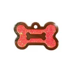 Hundetegn^Ollipet hundetegn | Guld m. glimmer
