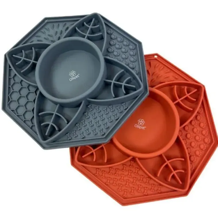 Snusemåtter/Slikkeplader^Ollipet 2i1 Mandala slikkemåtte | OUTLET