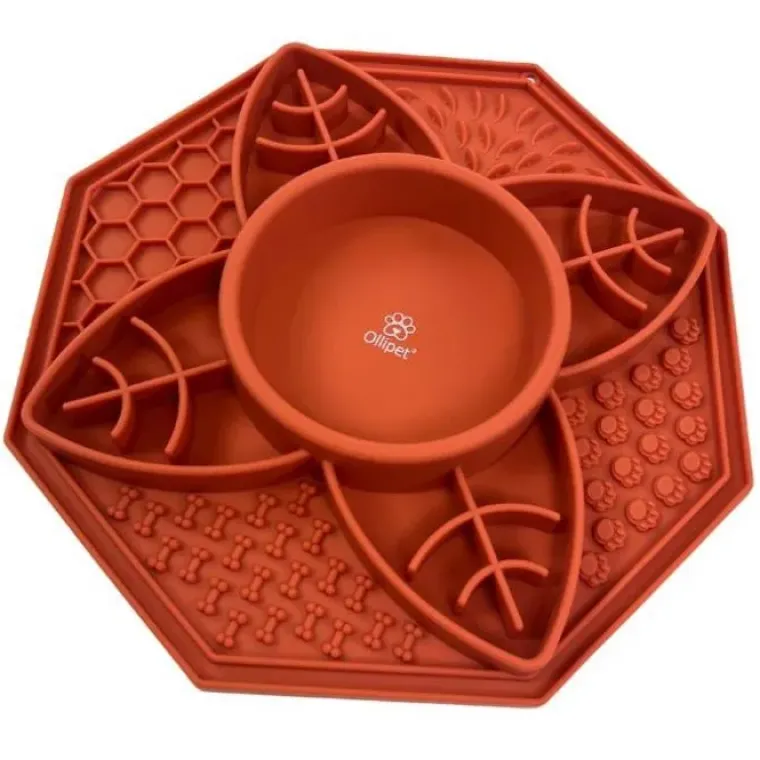 Snusemåtter/Slikkeplader^Ollipet 2i1 Mandala slikkemåtte | OUTLET